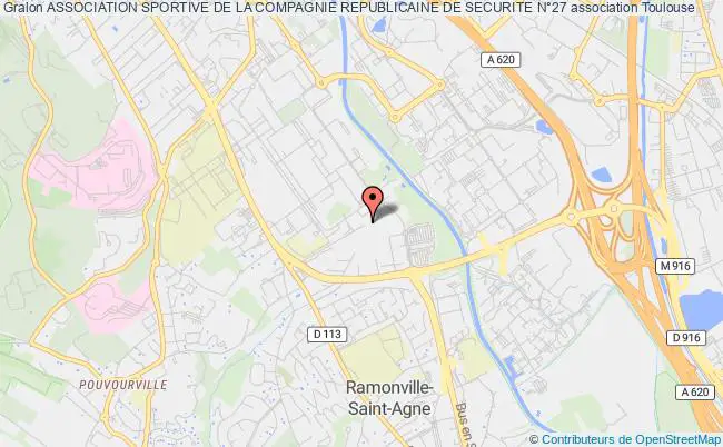 plan association Association Sportive De La Compagnie Republicaine De Securite N°27 Toulouse