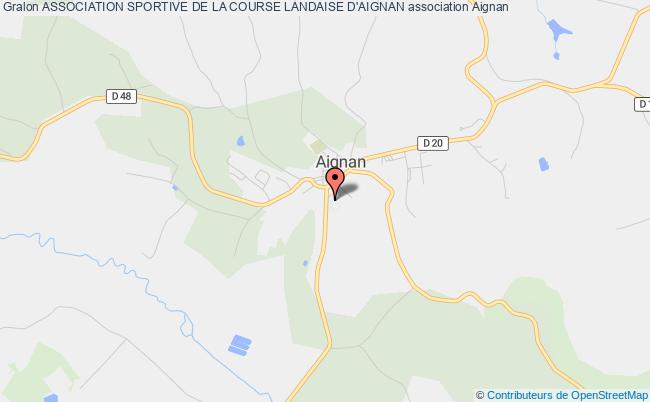 plan association Association Sportive De La Course Landaise D'aignan Aignan