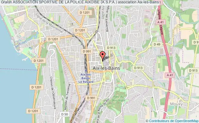 plan association Association Sportive De La Police Aixoise (a.s.p.a.) Aix-les-Bains