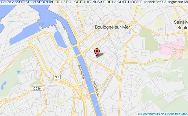 plan association Association Sportive De La Police Boulonnaise De La Cote D'opale Boulogne-sur-Mer cedex