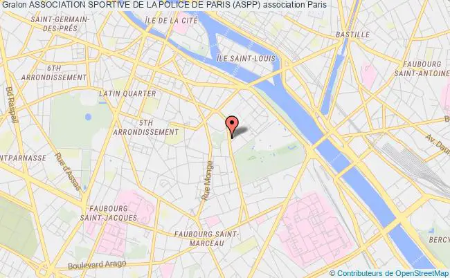 plan association Association Sportive De La Police De Paris (aspp) Paris