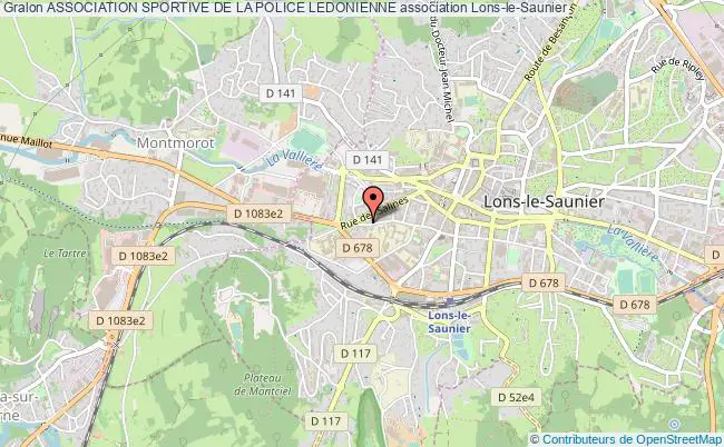 plan association Association Sportive De La Police Ledonienne Lons-le-Saunier