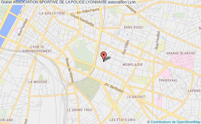 plan association Association Sportive De La Police Lyonnaise Lyon
