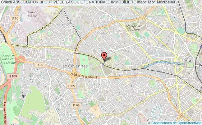 plan association Association Sportive De La Societe Nationale Immobiliere Montpellier