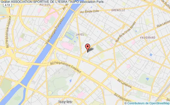 plan association Association Sportive De L?esra - Aspo Paris