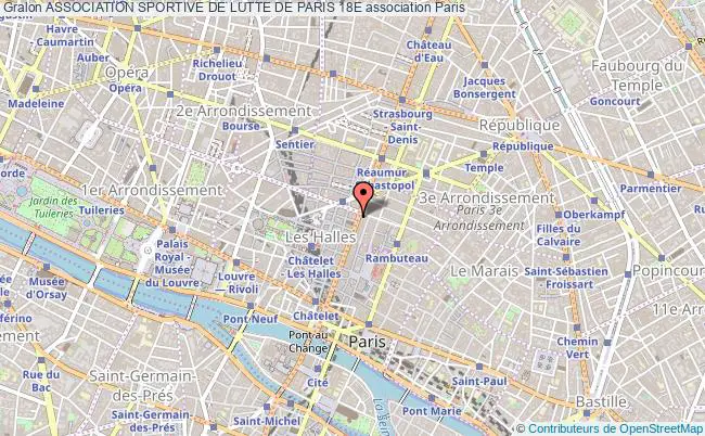 plan association Association Sportive De Lutte De Paris 18e Paris