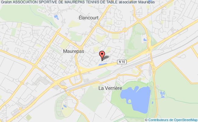 plan association Association Sportive De Maurepas Tennis De Table Maurepas