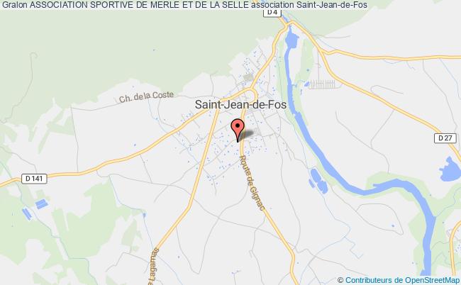 plan association Association Sportive De Merle Et De La Selle Saint-Jean-de-Fos