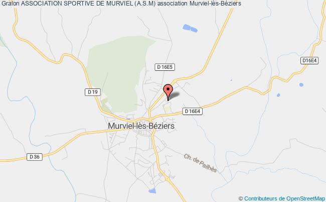 plan association Association Sportive De Murviel (a.s.m) Murviel-lès-Béziers