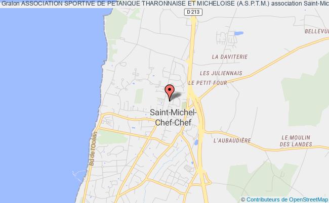 plan association Association Sportive De Petanque Tharonnaise Et Micheloise (a.s.p.t.m.) Saint-Michel-Chef-Chef