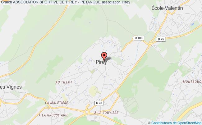 plan association Association Sportive De Pirey - Petanque Pirey