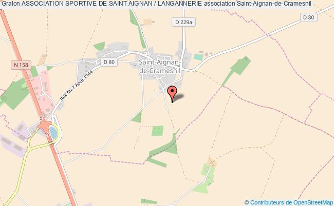 plan association Association Sportive De Saint Aignan / Langannerie Saint-Aignan-de-Cramesnil