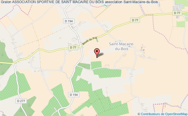 plan association Association Sportive De Saint Macaire Du Bois Saint-Macaire-du-Bois