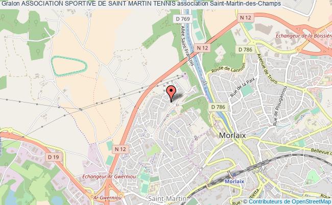 plan association Association Sportive De Saint Martin Tennis Saint-Martin-des-Champs