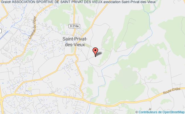 plan association Association Sportive De Saint Privat Des Vieux Saint-Privat-des-Vieux