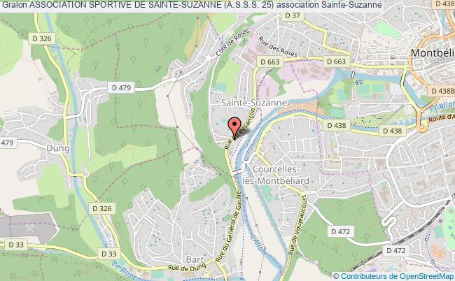 plan association Association Sportive De Sainte-suzanne (a.s.s.s. 25) Sainte-Suzanne