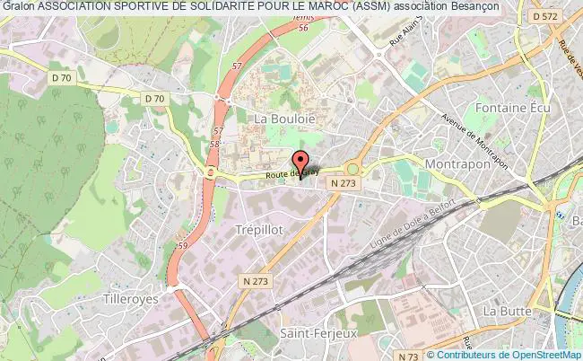 plan association Association Sportive De Solidarite Pour Le Maroc (assm) Besançon