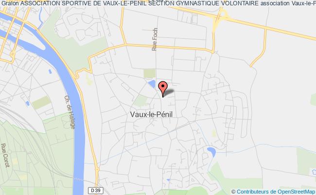 plan association Association Sportive De Vaux-le-penil Section Gymnastique Volontaire Vaux-le-Pénil