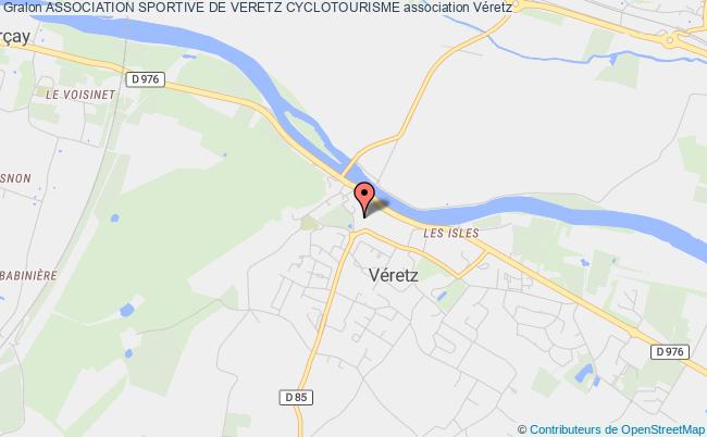 plan association Association Sportive De Veretz Cyclotourisme Véretz