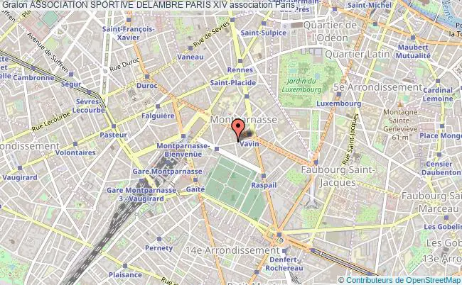 plan association Association Sportive Delambre Paris Xiv Paris