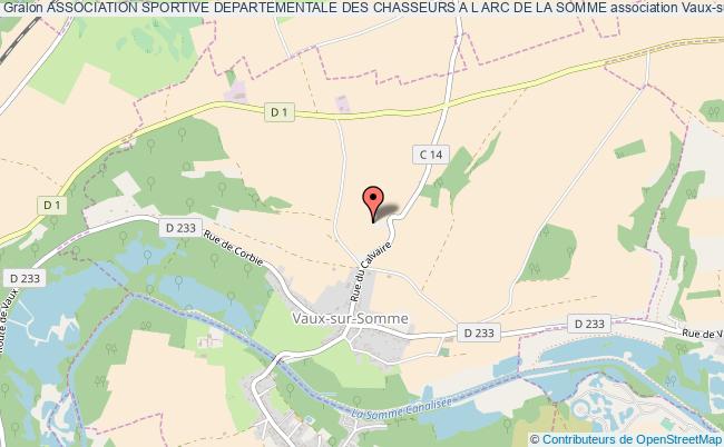 plan association Association Sportive Departementale Des Chasseurs A L Arc De La Somme Vaux-sur-Somme