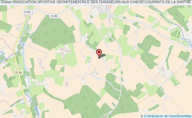 plan association Association Sportive Departementale Des Chasseurs Aux Chiens Courants De La Sarthe Saint-Michel-de-Chavaignes