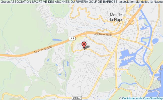 plan association Association Sportive Des Abonnes Du Riviera Golf De Barbossi Mandelieu-la-Napoule
