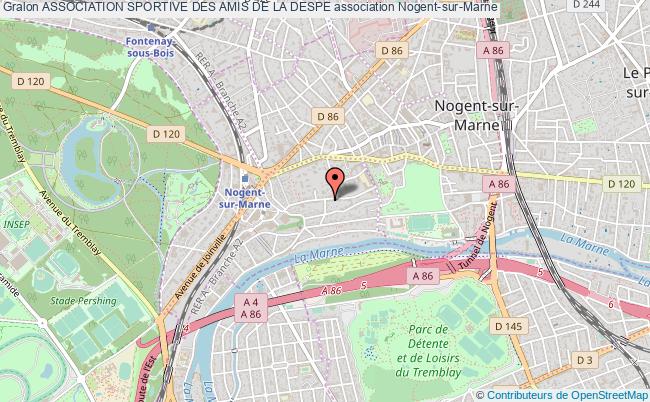 plan association Association Sportive Des Amis De La Despe Nogent-sur-Marne
