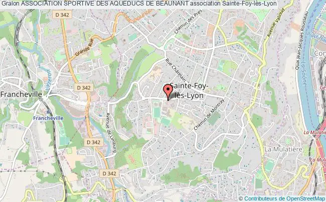 plan association Association Sportive Des Aqueducs De Beaunant Sainte-Foy-lès-Lyon