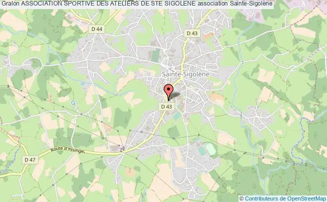 plan association Association Sportive Des Ateliers De Ste Sigolene Sainte-Sigolène