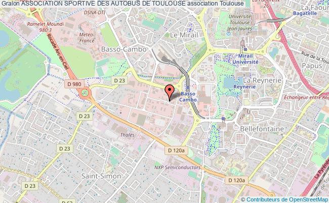 plan association Association Sportive Des Autobus De Toulouse Toulouse cedex