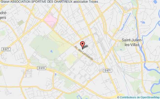 plan association Association Sportive Des Chartreux Troyes