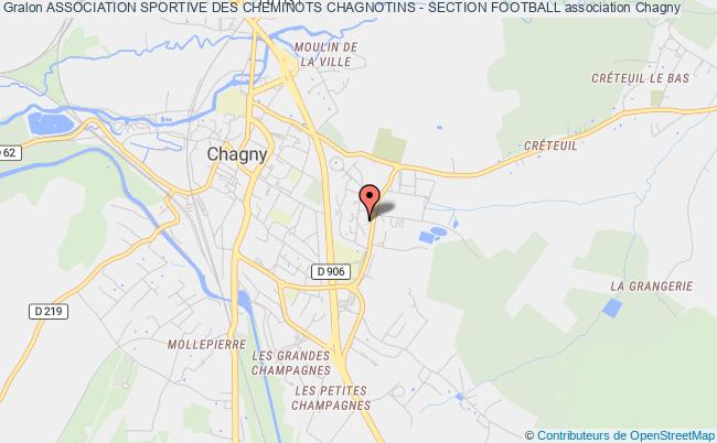 plan association Association Sportive Des Cheminots Chagnotins - Section Football Chagny