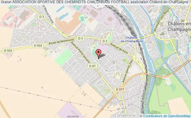 plan association Association Sportive Des Cheminots Chalonnais Football Châlons-en-Champagne