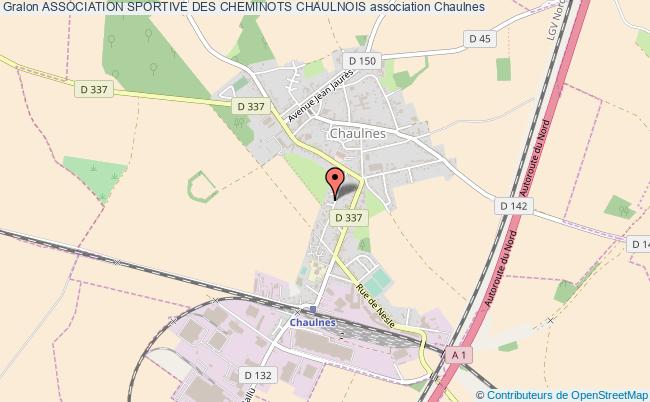 plan association Association Sportive Des Cheminots Chaulnois Chaulnes