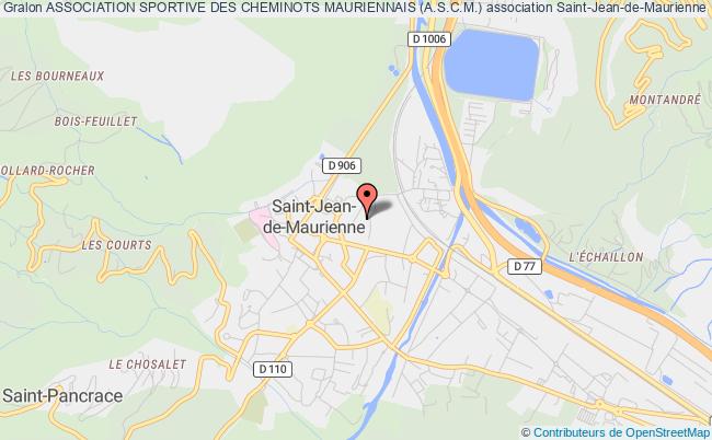 plan association Association Sportive Des Cheminots Mauriennais (a.s.c.m.) Saint-Jean-de-Maurienne