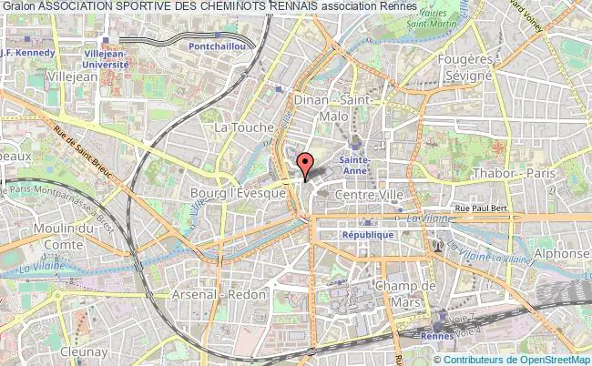 plan association Association Sportive Des Cheminots Rennais Rennes