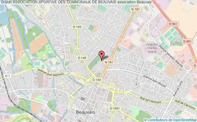 plan association Association Sportive Des Communaux De Beauvais Beauvais