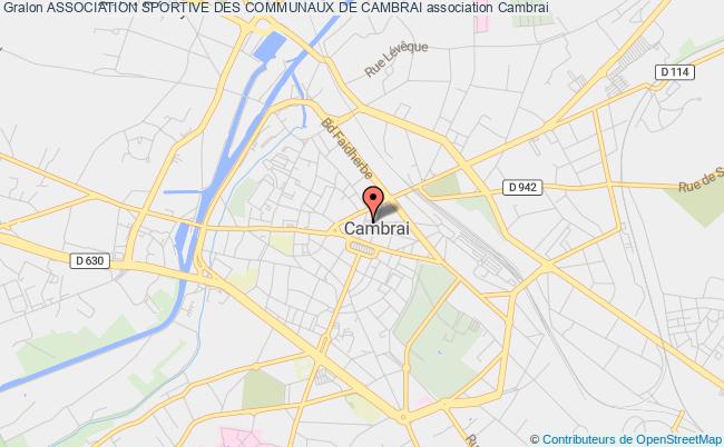 plan association Association Sportive Des Communaux De Cambrai Cambrai