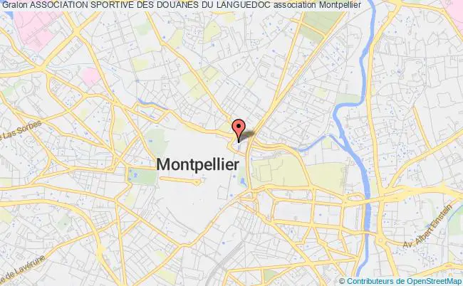 plan association Association Sportive Des Douanes Du Languedoc Montpellier