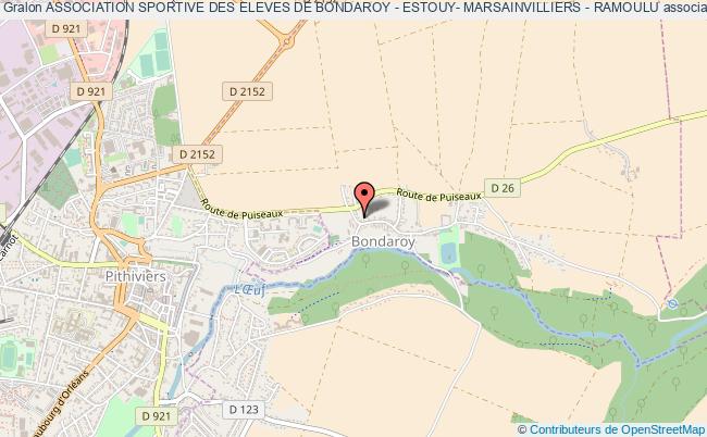 plan association Association Sportive Des Eleves De Bondaroy - Estouy- Marsainvilliers - Ramoulu Bondaroy