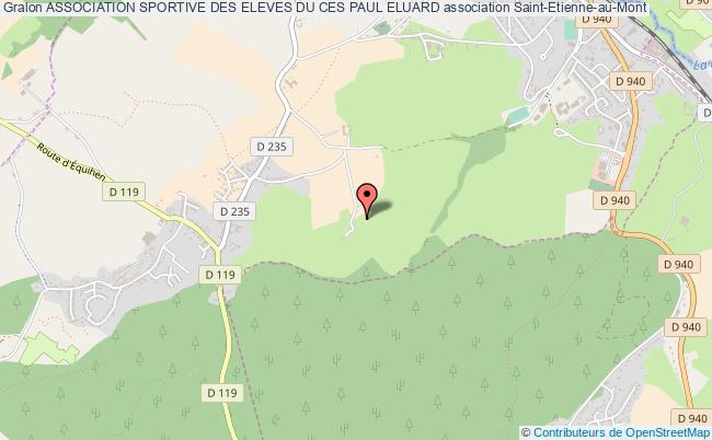 plan association Association Sportive Des Eleves Du Ces Paul Eluard Saint-Étienne-au-Mont