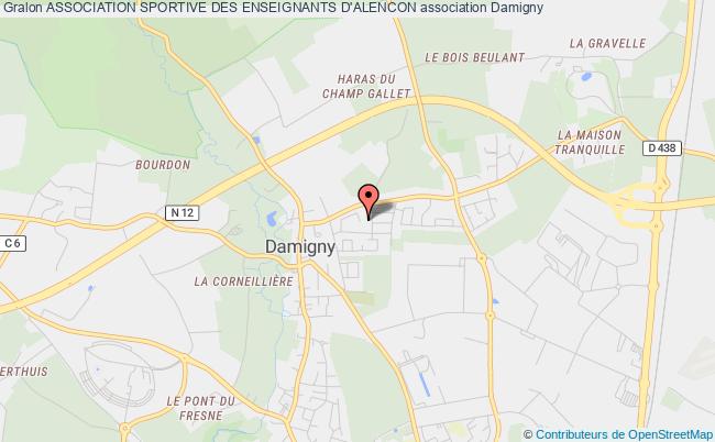 plan association Association Sportive Des Enseignants D'alencon Damigny