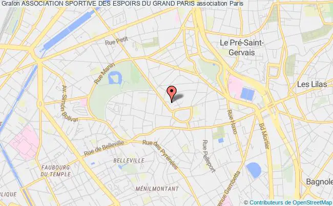 plan association Association Sportive Des Espoirs Du Grand Paris PARIS