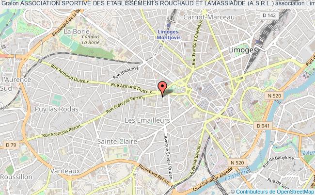 plan association Association Sportive Des Etablissements Rouchaud Et Lamassiaude (a.s.r.l.) Limoges