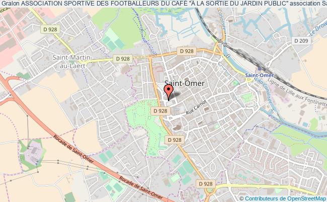 plan association Association Sportive Des Footballeurs Du CafÉ "a La Sortie Du Jardin Public" Saint-Omer