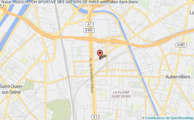 plan association Association Sportive Des Gaziers De Paris Saint-Denis