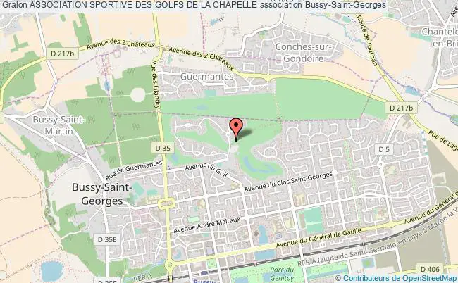 plan association Association Sportive Des Golfs De La Chapelle Bussy-Saint-Georges