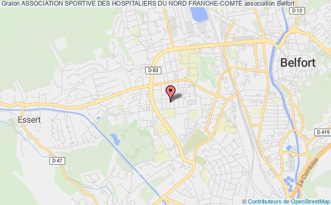 plan association Association Sportive Des Hospitaliers Du Nord Franche-comtÉ Belfort