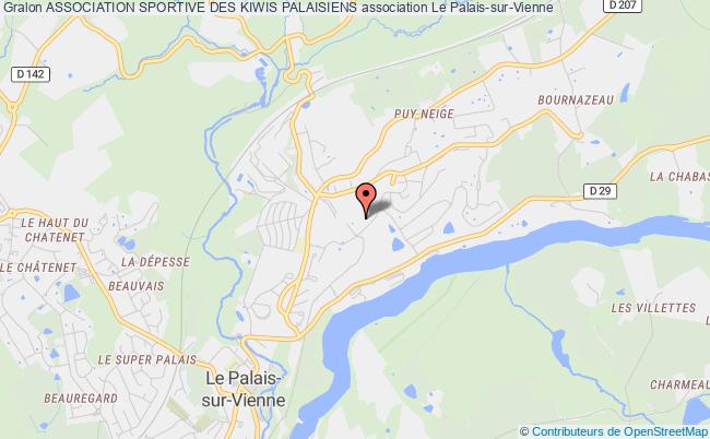 plan association Association Sportive Des Kiwis Palaisiens Palais-sur-Vienne